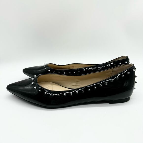 NWOT Circus by Sam Edelman River Rivet Ballerina Flat Black Patent Sz 7.5 Firm $ - Picture 10 of 15